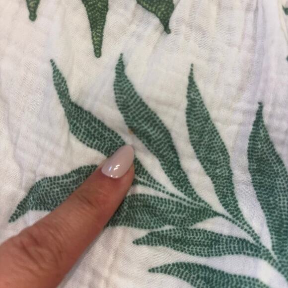 Joyspun 100% Cotton Palm Leaf 2 Piece Set Women’s Sz 4-6 Vacation Beach Costal - Picture 14 of 15